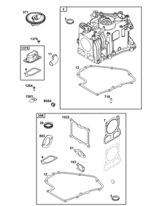 Part Location Diagram of 84004557 Briggs and Stratton Cylinder Assembly